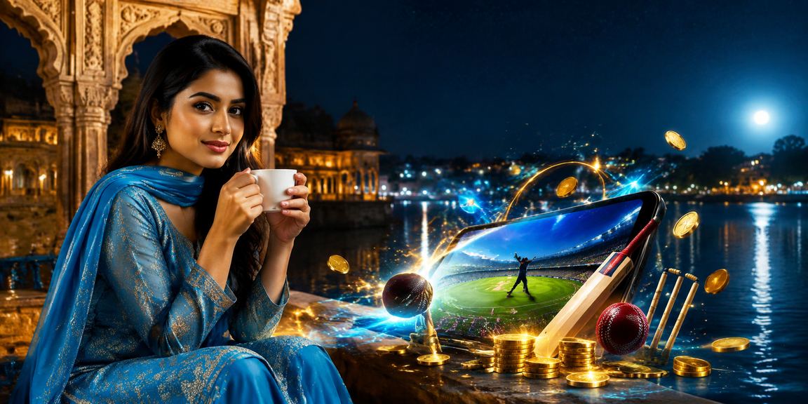 কুমিল্লায় সালোয়ার কামিজ পরা ব্যক্তি ক্রিকেট বেটিং বিশ্লেষণ করছেন